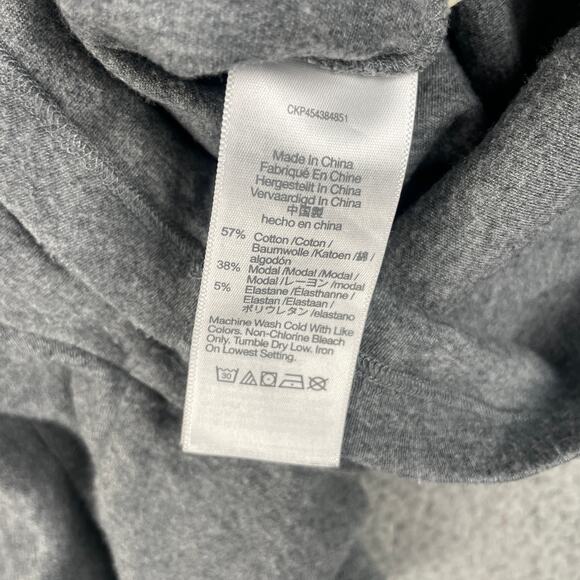 Madewell Mwl Women's Small Gray Cotton Modal Elastane Breeze Drawstring Romper - Picture 4 of 11